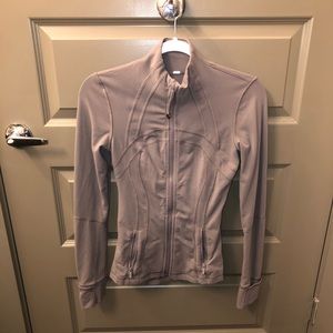 Lululemon light purple/ beige sports jacket.